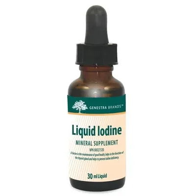 Genestra Liquid Iodine 30mL label