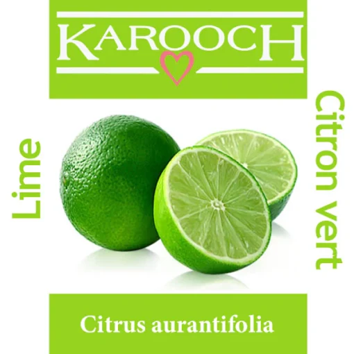 Karooch Lime Essential Oil 10mL label