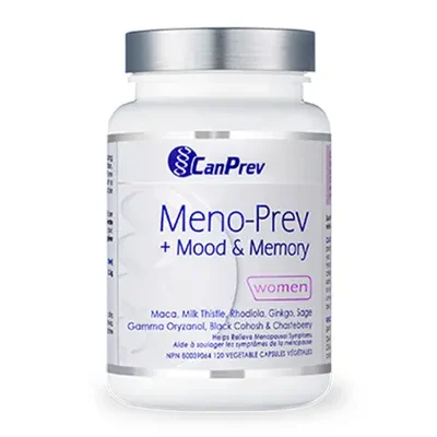 Can Prev Meno-Prev + Mood & Memory (120 Veggie Caps) label