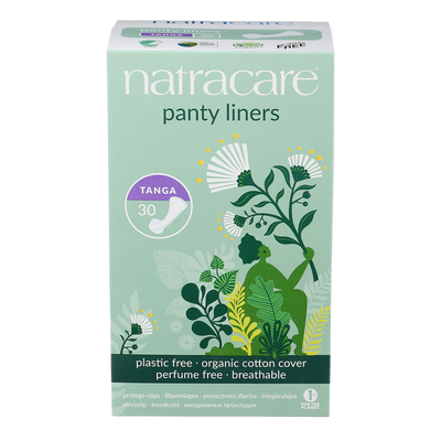 Natracare Organic Panty Liners Tanga 30 Liners label