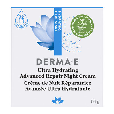 Derma E Ultra Hydrating Advanced Repair Night Cream 56g label