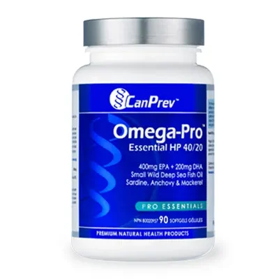 Can Prev Omega-Pro Essential HP 40/20 (90 Softgels) label