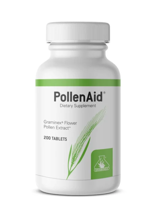 PollenAid 200 Tablets label