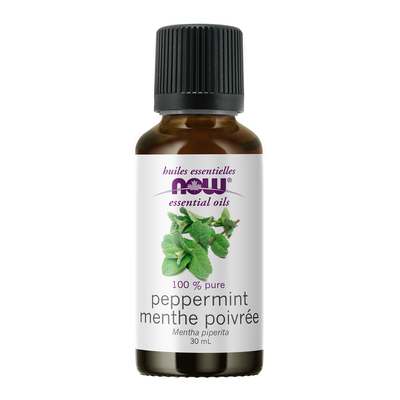 Now Peppermint Oil 30mL label
