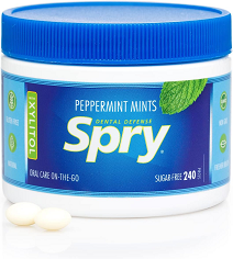 Spry Mints Power Peppermints feature