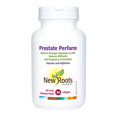 New Roots Prostate Perform 90 Softgels label