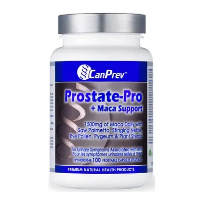Can Prev Prostate-Pro + Maca (100 Veggie Caps) label