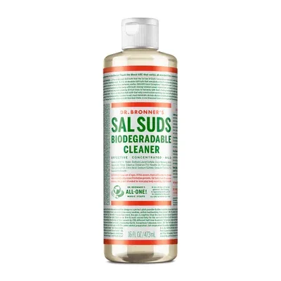 Dr. Bronner's Sal Suds Biodegradable Cleaner 473mL label