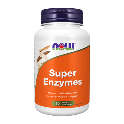 NOW Super Enzymes 90 Tablets label