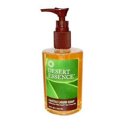 Desert Essence Castile Soap Tea Tree Oil 237mL label