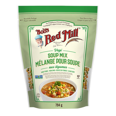 Bob's Red Mill Soup Mix Vegi 794g label