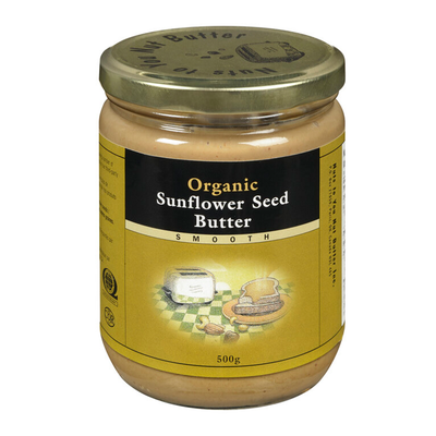 Nuts to You Organic Sunflower Seed Butter Smooth 500g label