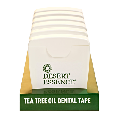 Desert Essence Dental Tape Tea Tree Oil 30 Yards label