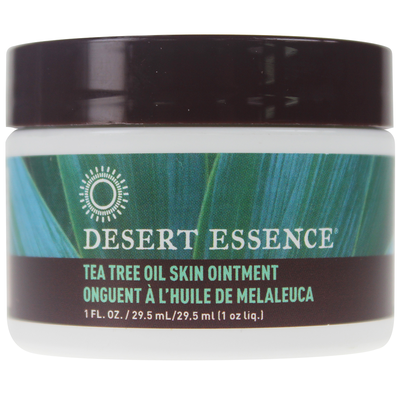 Desert Essence Skin Ointment Tea Tree Oil 29.5mL label