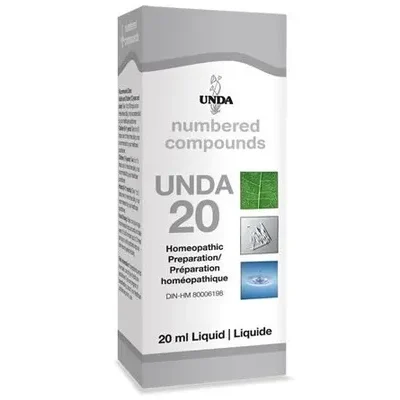 UNDA #20 20mL label