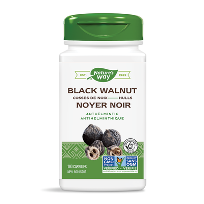 Nature's Way Black Walnut 100 Capsules label