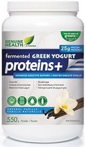 Genuine Health fermented Greek yogurt proteins+ - Vanilla (550g)