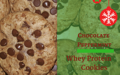 Chocolate Peppermint Whey Protein Cookies