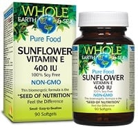 Sunflower Vitamin E (90 Soft Gels) Whole Earth and Sea