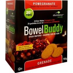 Bowel Buddy Bran Wafers Pomegranate