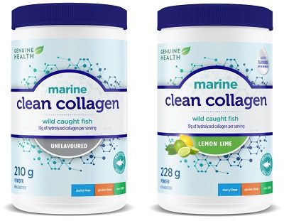 Clean Collagen Marine Unflavoured & Lemon Lime - Genuine Health (228g & 210g)