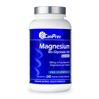 Can Prev Magnesium BisGlycinate 200 (240 Veggie Caps) label