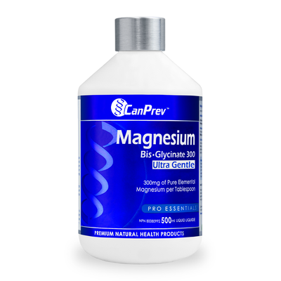 Can Prev Magnesium BisGlycinate 300 Ultra Gentle (Liquid) 500ml label