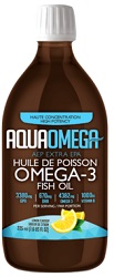 AquaOmega High EPA Omega 3 lemon