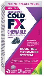 COLD-FX Grape Chewable 45 Tablets