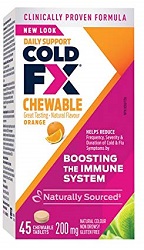 COLD-FX Orange Chewable 45 Tablets