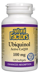 Natural Factors Ubiquinol Active CoQ10 100mg (120 Softgels)