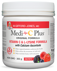 Medi C Plus Vitamin C & Lysine with Calcium Berry (300g)