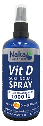 Platinum Vitamin D Spray 100ml Natural Orange- Naka