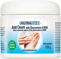 Nutravite Joint Cream with Glucosamine and MSM 120g