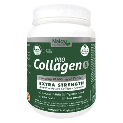 Naka Platinum PRO Collagen Bovine Extra Strength 425g label