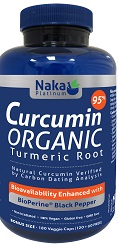 Naka Platinum Curcumin 95% Organic -180CAP