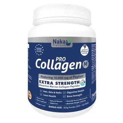 Naka Platinum PRO Collagen Marine Extra Strength 425g label