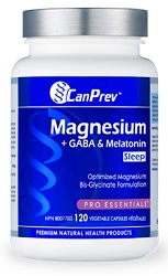 Magnesium + GABA & Melatonin for Sleep (120 Cap) Canprev