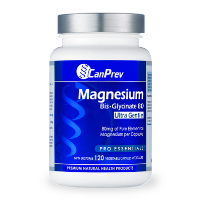 Can Prev Magnesium BisGlycinate 80 Ultra Gentle (120 Veggie Caps) label
