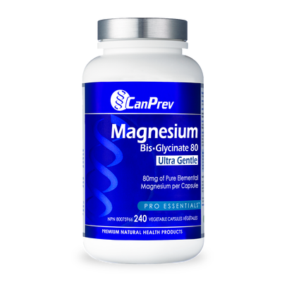 Can Prev Magnesium BisGlycinate 80 Ultra Gentle (240 Veggie Caps) label