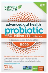 Advanced Gut Health Probiotic Mood 50 Billion CFU (30 caps) - Genuine Health