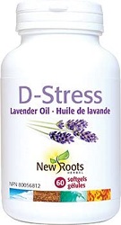 D-Stress Lavender Oil 60s Softgels- New Roots