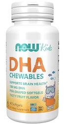 DHA Kids Chewable (60 Softgels) - Now Kids