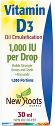 Vitamin D3 2,500 IU Extra Strength Liquid 30 ml - NewRoots