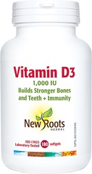 Vitamin D3 2,500 IU Extra Strength - New Roots 180caps