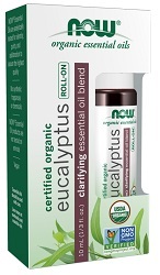 Eucalyptus Essential Oil Blend, Organic Roll-On (10ml) Now