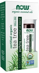 Tea Tree Essential Oil Blend, Organic Roll-On (10 ml) Now