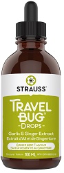 Travel Bug Garlic & Ginger Extract 100ml -Strauss