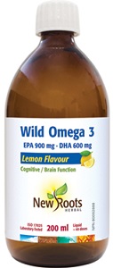 Wild Omega 3 EPA 660 mg DHA 330 mg - 200ml New Roots