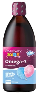Sea-licious Kids Omega-3 Cotton Candy Liquid 500ml